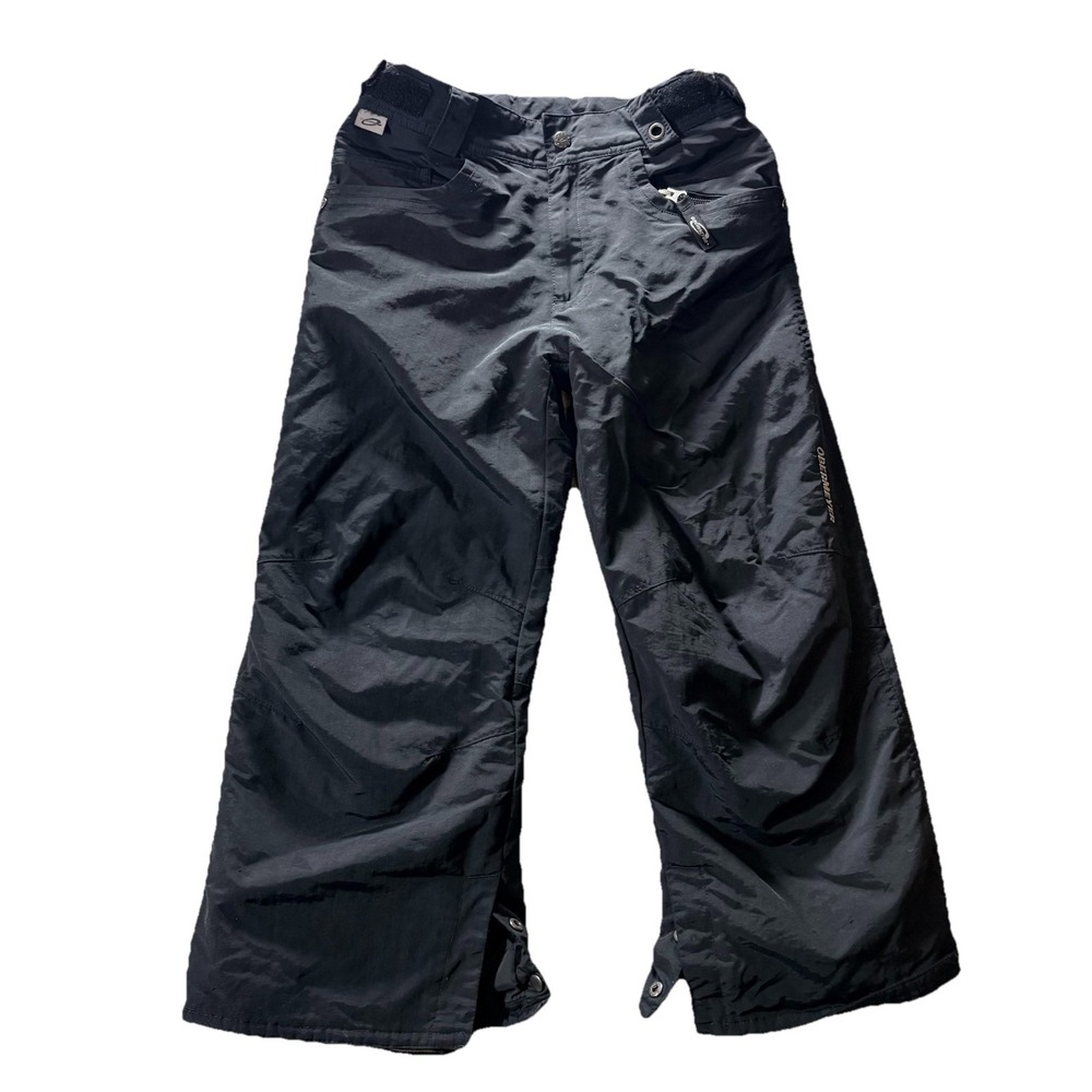 Obermeyer Ski Pants Boys Black Husky‎ 8 Insulated Adjustable Snow HydroBlock